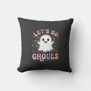 Lasst uns gehen, Ghouls Süße Halloween-Geist Grafi Kissen
