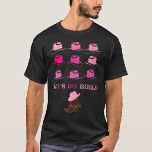 Lasst uns gehen Mädchen Brautjungfer Land Cowgirl T-Shirt