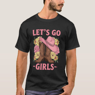 Lasst uns gehen Mädchen T-Shirts Retro Rodeo Weste