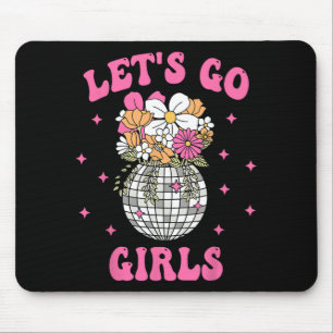Lasst uns gehen Mädchen Team Braut Floral Disco Ju Mousepad