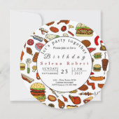 Lasst uns gemeinsam GRILLEN aufnehmen Einladung (Vorderseite)