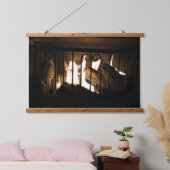 Lasst uns gemütlich-Holz-Topped-Wandteppiche mache Wandteppich Mit Holzrahmen (Schlafzimmer)