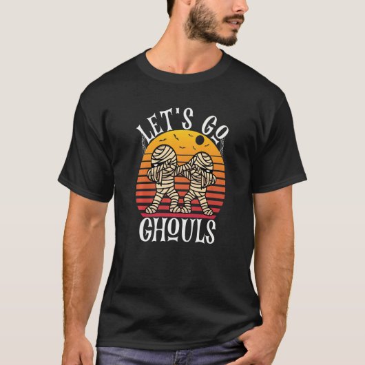 Lasst uns Ghouls Dabbing Ghost zu Beängstigenden H T-Shirt (Vorderseite)