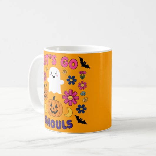Lasst uns Ghouls gehen Kaffeetasse (Vorderseite Links)