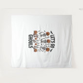 Lasst uns Ghouls gehen, lustig Spooky Wandteppich (Vorderseite (Horizontal))