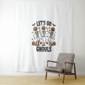 Lasst uns Ghouls gehen, lustig Spooky Wandteppich (Beispiel)