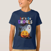 Lasst uns GHOULS gehen: Schwarzes und Oranges, unh T-Shirt (Vorderseite)
