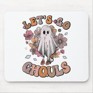 Lasst uns Ghouls Ghost 70er Hippie Halloween Herbs Mousepad