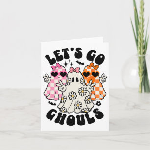 Lasst uns Ghouls Halloween Ghost Flora Spooky Seas Karte