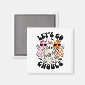 Lasst uns Ghouls Halloween Ghost Flora Spooky Seas Magnet (Vorderseite/Rückseite)