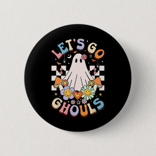 Lasst uns Ghouls Halloween Ghost Outfit Kostüm Ret Button