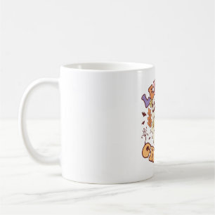 Lasst uns Ghouls Halloween Groovy Halbpenfall fall Kaffeetasse