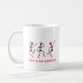 Lasst uns Ghouls Halloween Skelette Pink Cowgirl g Kaffeetasse