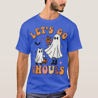 Lasst uns Ghouls Halloween Spooky Season Groovy Re T-Shirt