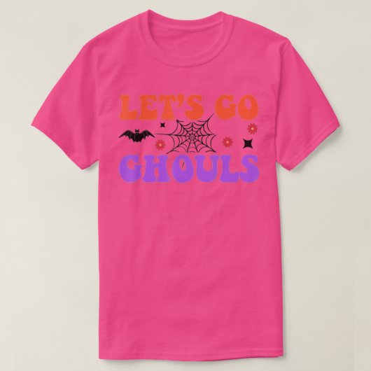 Lasst uns Ghouls Retro Blumenghost Kostüm Hallowe  T-Shirt (Design vorne)