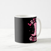Lasst uns Girls Bridesmaid Bride Squad Nashville B Kaffeetasse (VorderseiteRechts)