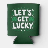 Lasst uns Glück Kleeblatt Funny St Patrick's Day h Dosenkühler (Vorderseite)