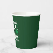 Lasst uns Glück Kleeblatt Funny St Patrick's Day h Pappbecher (Links)