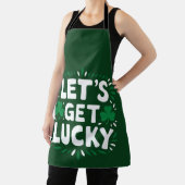 Lasst uns Glück Kleeblatt Funny St Patrick's Day h Schürze (InSitu)
