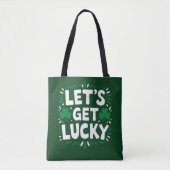 Lasst uns Glück Kleeblatt Funny St Patrick's Day h Tasche (Vorderseite)