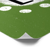 Lasst uns glücklich sein, wenn die Kunst der Mauer Poster (Ecke)