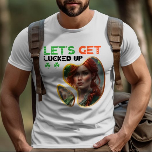 Lasst uns glücklich werden - irische Traditionen T-Shirt