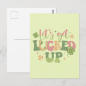 Lasst uns glücklich werden postkarte (Vorne/Hinten)