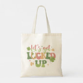 Lasst uns glücklich werden tragetasche (Rückseite)