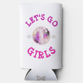 Lasst uns GO Girls machen, Retro-Junggeselinnen-Ab Selters Dosenkühler (Vorderseite)