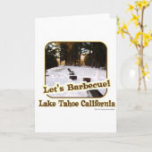 Lasst uns GRILLEN in Tahoe Karte (Gelbe Blume)