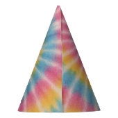 Lasst uns Groove Gefärbte Krawatte Party Hat Partyhütchen (Rückseite)