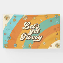 Lasst uns Groovy Retro Rainbow 1. Geburtstag bekom