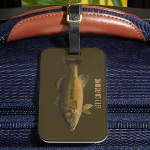 Lasst uns Großmäuligen Bass fischen Gepäckanhänger