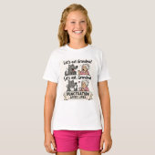 Lasst uns Großmutter essen Punctuation rettet Lebe T-Shirt (Vorne ganz)