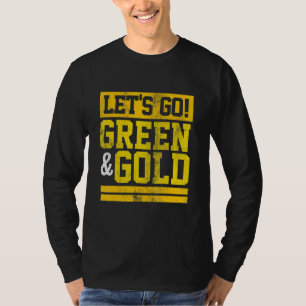 Lasst uns Grün & Gold Team Lieblingsfarben Vintage T-Shirt