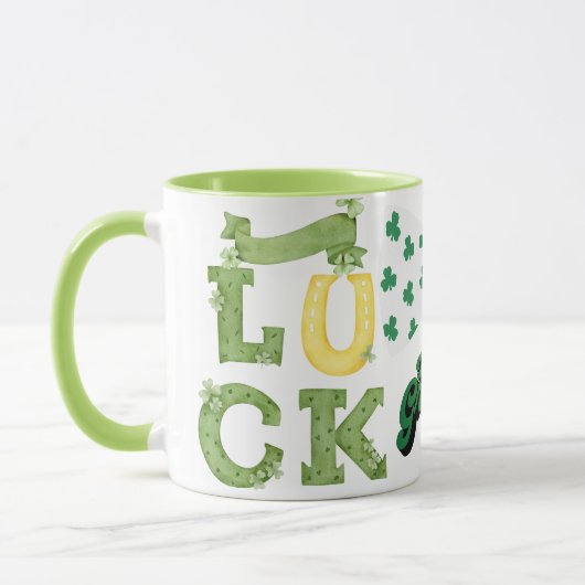 Lasst uns grün machen" Glückliche St. Patrick's Da Tasse (Links)