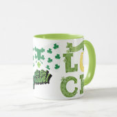 Lasst uns grün machen" Glückliche St. Patrick's Da Tasse (VorderseiteRechts)