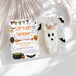 Lasst uns Grusel-Spaß für Kinder zur Halloween-Geb Einladung