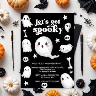 Lasst uns gruselig werden, Halloween-Party Einladung