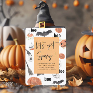 Lasst uns Gruselig werden   Halloween Party   Einladung