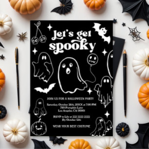 Lasst uns gruselig werden, Halloween-Party Einladung