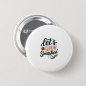 Lasst uns Halloween-Kürbis zertrümmern Button (Vorne & Hinten)