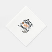 Lasst uns Halloween-Kürbis zertrümmern Serviette (Ecke)