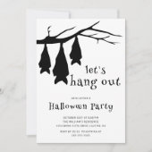 Lasst uns Halloween-Party ausharren Einladung (Vorderseite)