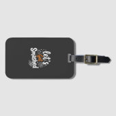 Lasst uns Halloween-Party-Design zerschmettern Gepäckanhänger (Vorderseite (Horizontal))