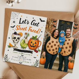 Lasst uns Halloween-Party-Fotos machen Einladung
