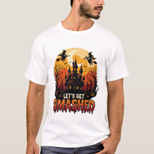 Lasst uns Halloween Spukschloss Hexen P zerquetsch T-Shirt