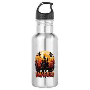 Lasst uns Halloween Spukschloss Hexen P zertrümmer Edelstahlflasche