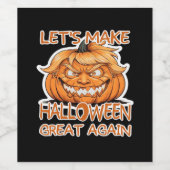 Lasst uns Halloween wieder zum Klassischen machen Weinetikett (Einzelnes Label)