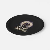 Lasst uns Halloween zerschlagen. Pappteller (Schrägansicht)